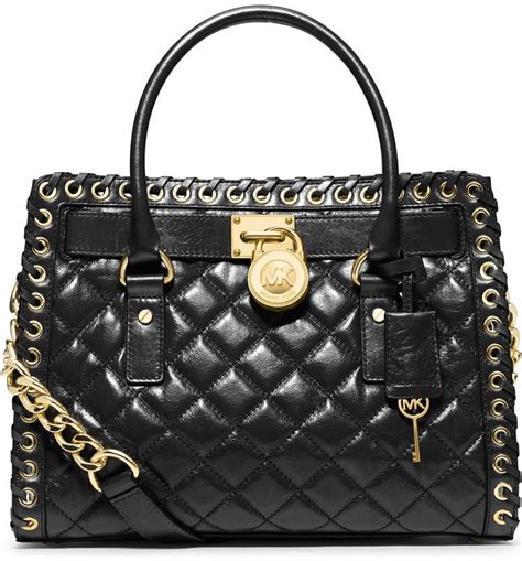 michael kors hamilton quilted satchel